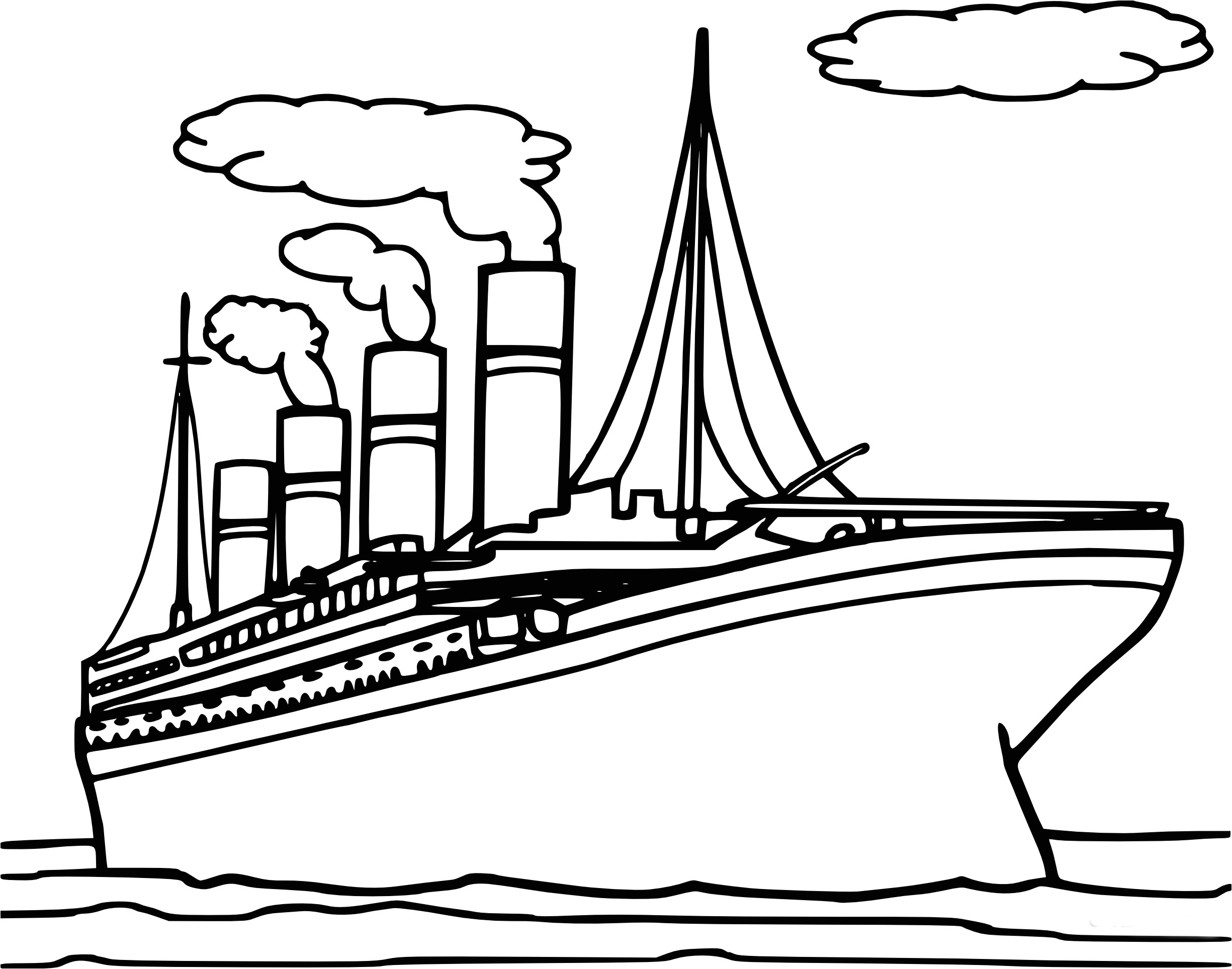 Coloriage De Titanic Coloriage Titanic   Imprimer