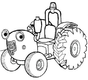 Coloriage De Tracteur tom Coloriage Tracteur tom