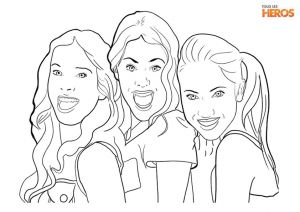 Coloriage De Violetta A Colorier De Coloriages Portrait De Violetta Jeux De Coloriage