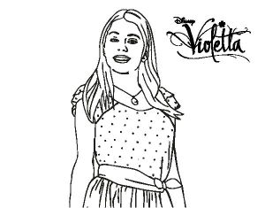 Coloriage De Violetta A Colorier De Coloriages Portrait De Violetta Jeux De Coloriage
