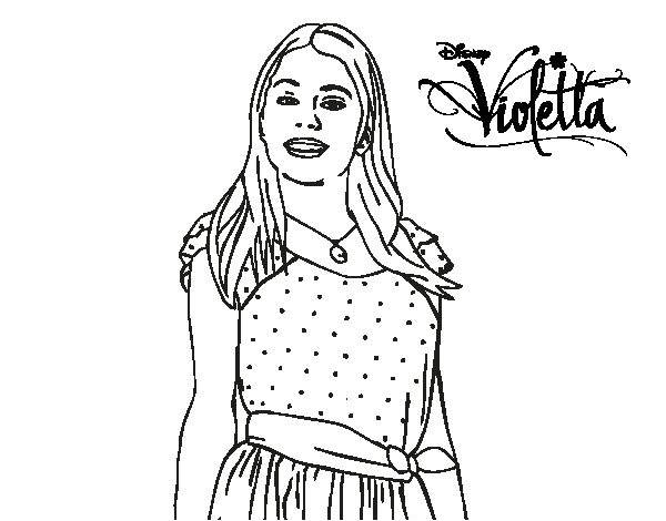 Coloriage De Violetta A Colorier De Coloriages Portrait De Violetta Jeux De Coloriage