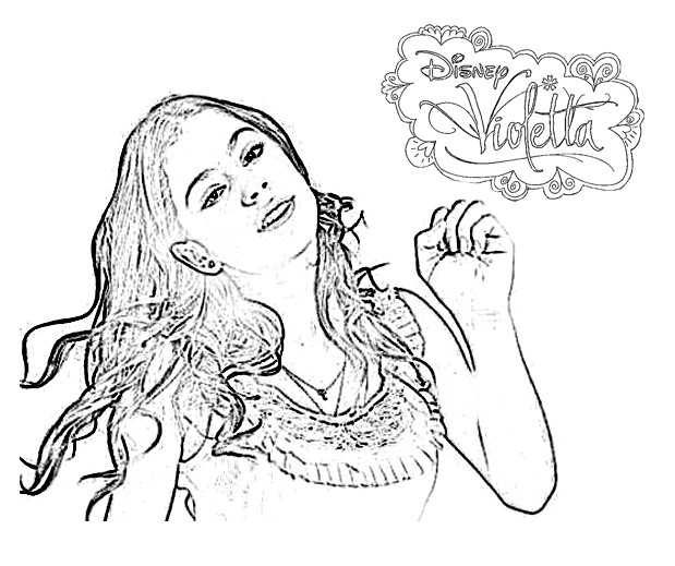 Coloriage De Violetta En Ligne Coloriage Violetta Les Beaux Dessins De Autres   Imprimer Et