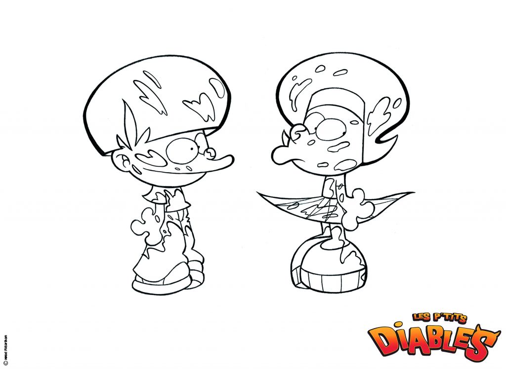 Coloriage Des Petit Diables A Imprimer Coloriage Diable Coloriage ...