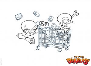 Coloriage Des Petit Diables A Imprimer Coloriage Diable Coloriage Carnaval Masque De Fe Dessin Colorier