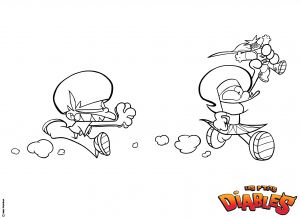 Coloriage Des Petit Diables A Imprimer Coloriage Diable Coloriage Carnaval Masque De Fe Dessin Colorier