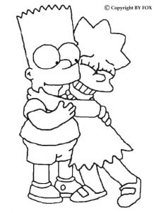 Coloriage Des Simpsons A Imprimer Same Character Of Lisa Simpson From the Simpsons or Blossom