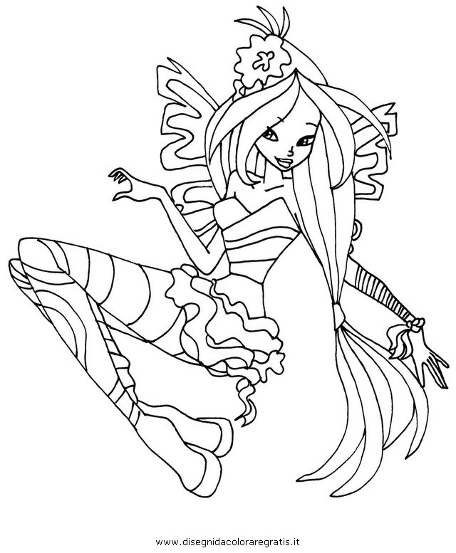 Coloriage Des Winx à Imprimer Coloriage Winx Sirenix Flora