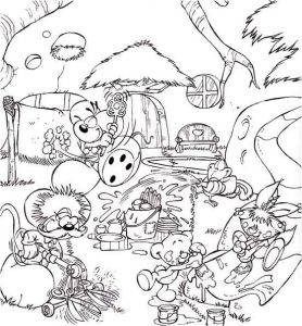 Coloriage Diddl à Imprimer Le Monde De Diddl Et Ses Amis