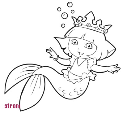 Coloriage Dora Sirene 36 Luxe Image Coloriage Dora A Imprimer