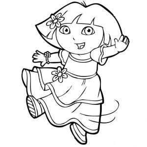 Coloriage Dora Sirene Coloriage Dora Imprimer
