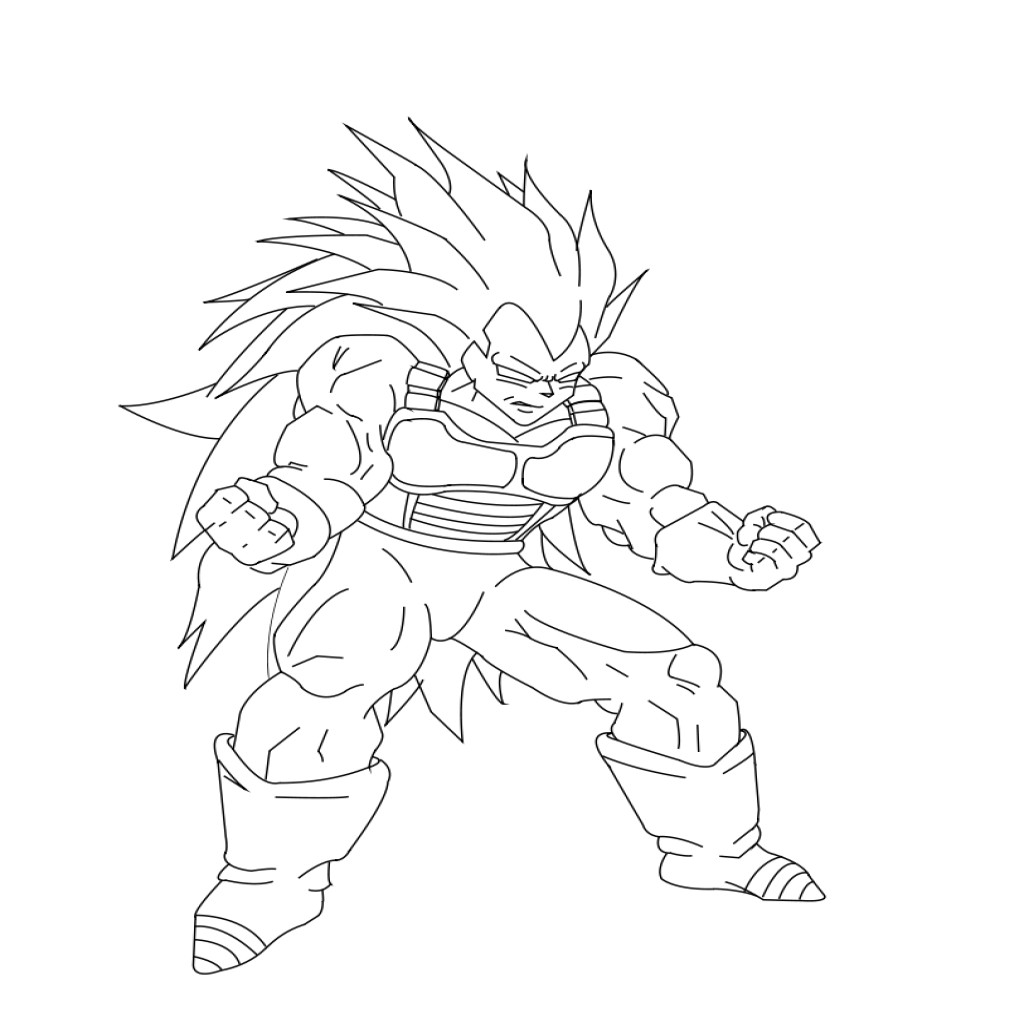 Coloriage Dragon Ball Z Sangoku Super Sayen 3 Coloriage Dragon Ball Z Super Buu Goku Super Saiyan 4 Coloring Pages