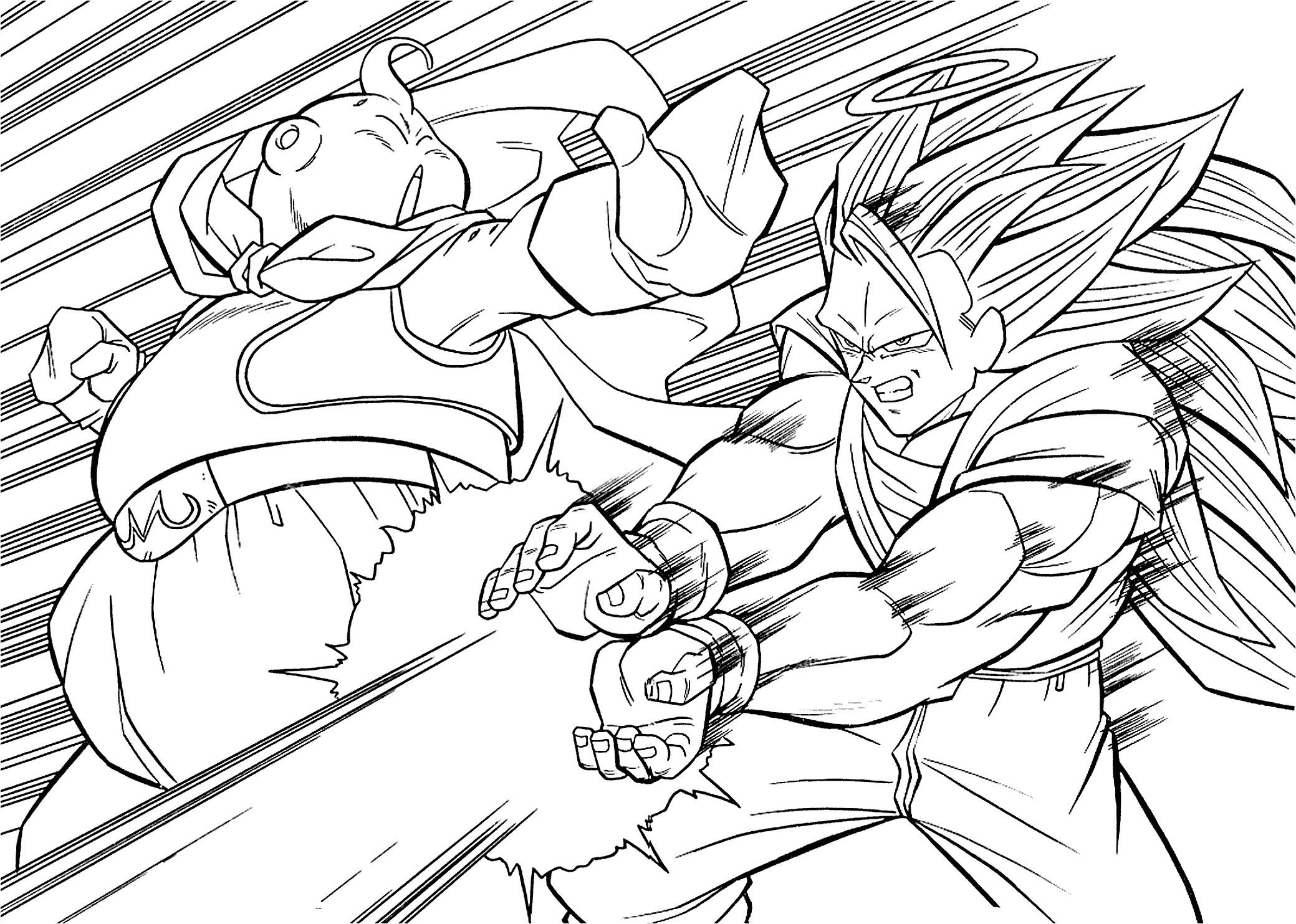 Coloriage Dragon Ball Z Sangoku Super Sayen 3 Revisited Dragon Ball Super Coloring Pages Z G Unknown
