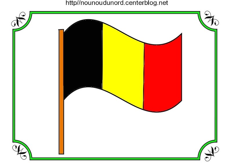 Coloriage Drapeau Belgique Coloriage Drapeau Gommette Couleur
