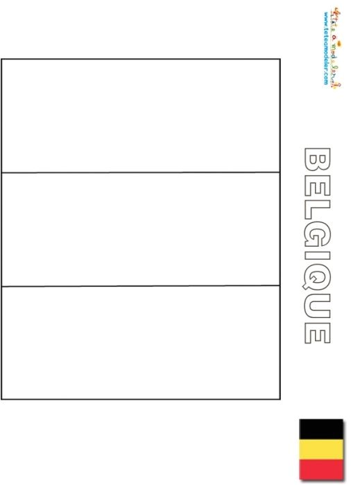 Coloriage Drapeau Belgique Drapeau De La Belgique   Colorier Tªte   Modeler