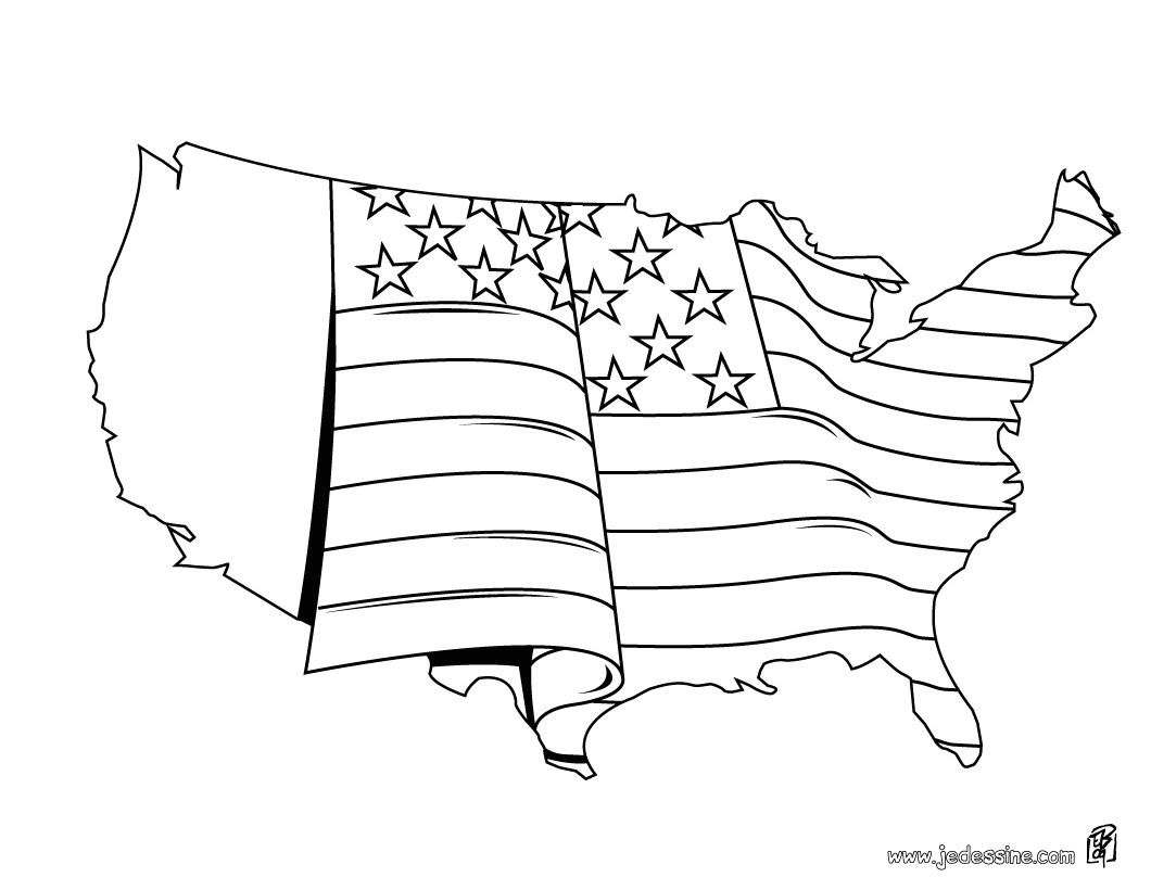 Coloriage Drapeau Des Etats Unis Coloriage Usa Meilleures Idées Coloriage Pour Les Enfants