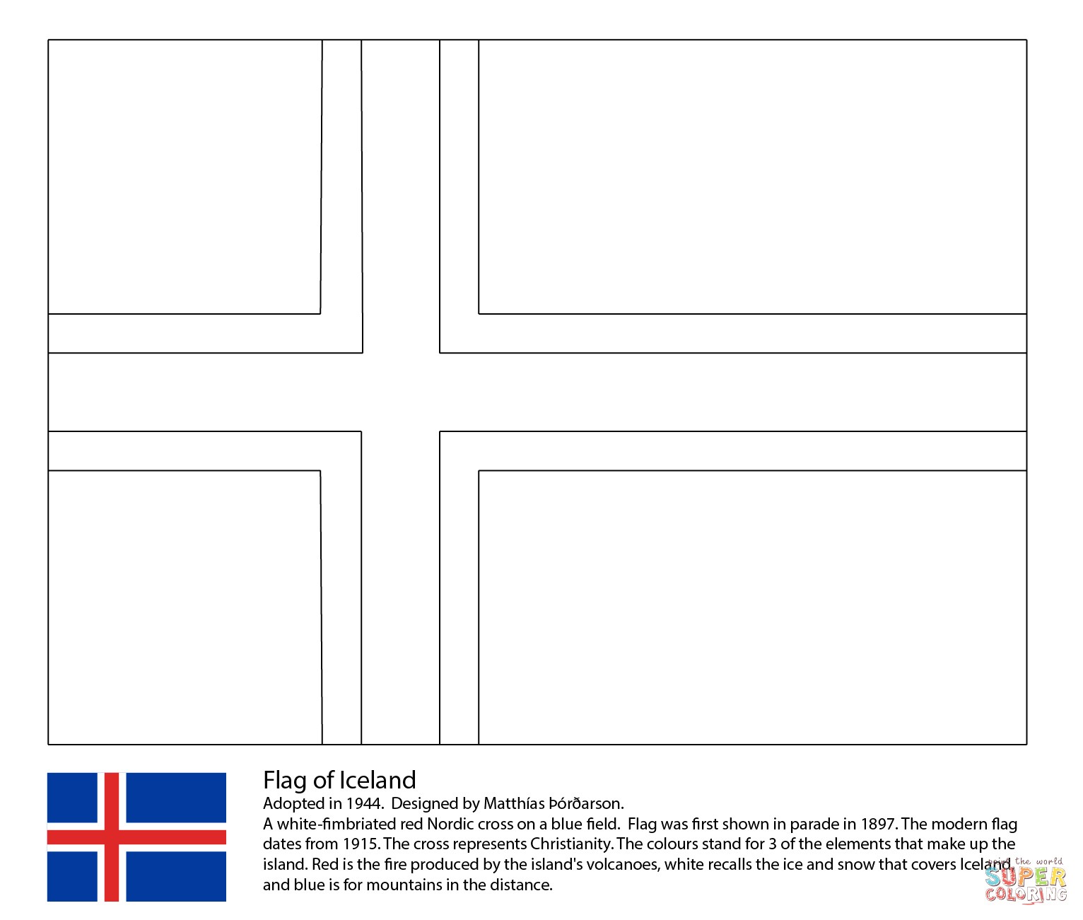 Coloriage Drapeau Des Etats Unis Drapeau Américain   Imprimer élégant Coloriage Drapeau De L islande