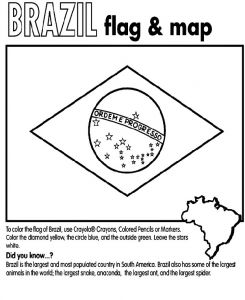 Coloriage Du Drapeau Anglais Brazil Flag Coloring Page