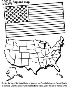 Coloriage Du Drapeau Anglais United States Coloring Pages 004
