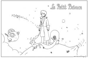 Coloriage Du Petit Prince Le Petit Prince Et Le Renard Desenhor Colorir Pinterest