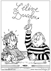 Coloriage Ducobu Ducobu 4 Coloriage L él¨ve Ducobu Coloriages Pour Enfants