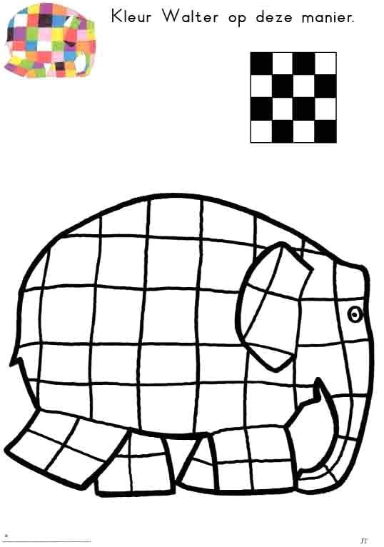 Coloriage Elmer à Imprimer Elmer Color Pg Art Teacher Pinterest