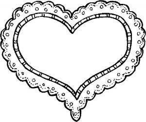 Coloriage En forme De Coeur A Imprimer Coloriage Coeur