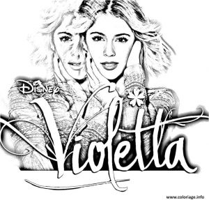 Coloriage En Ligne De Violetta Coloriage Violetta Disney Dessin