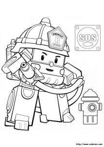 Coloriage En Ligne Robocar Poli Coloriage Robocar Poli