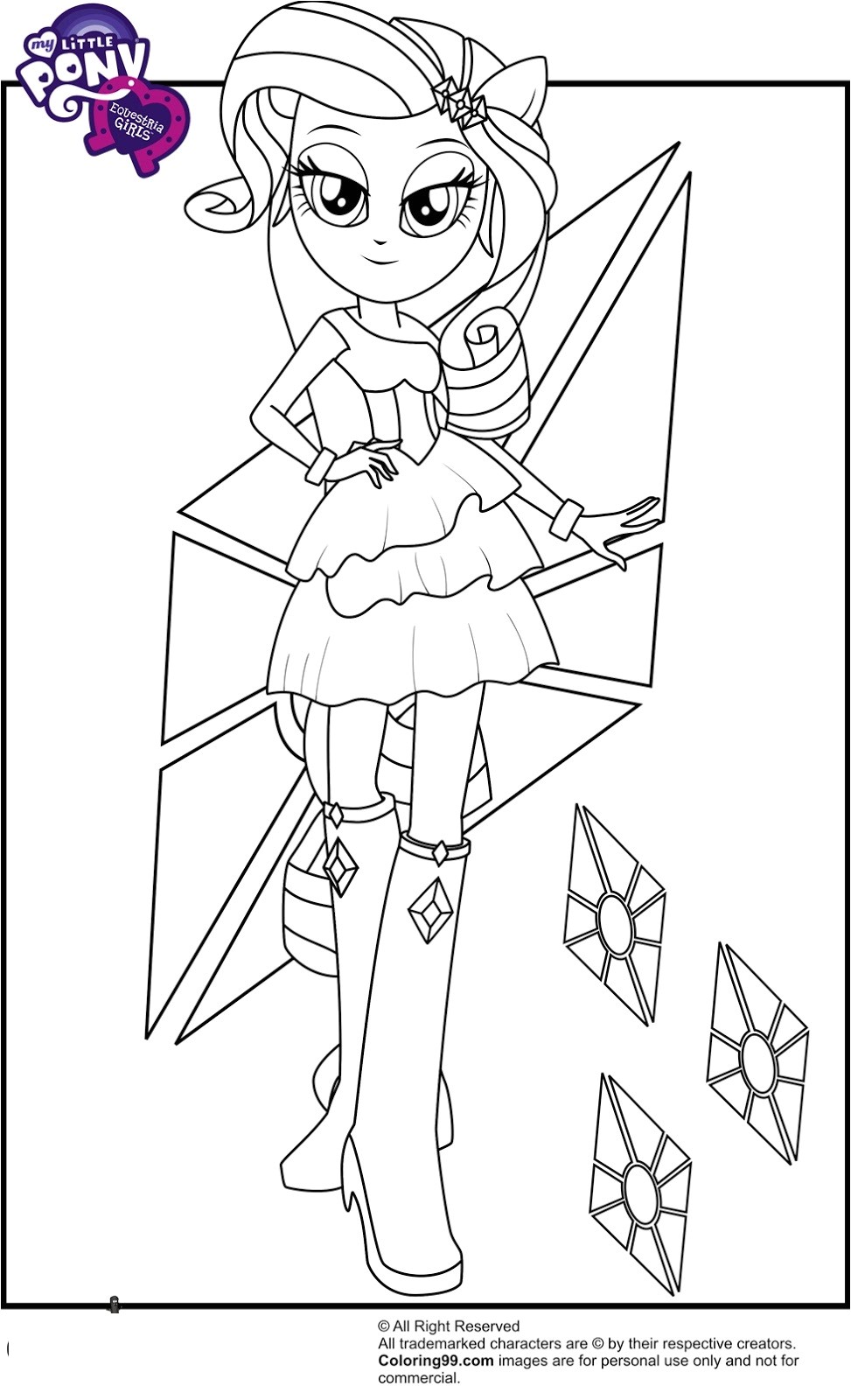 Coloriage Equestria Girl A Imprimer Coloriage Dessin Super Girls