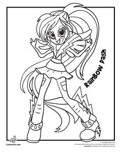 Coloriage Equestria Girl A Imprimer Rarity Coloring Page