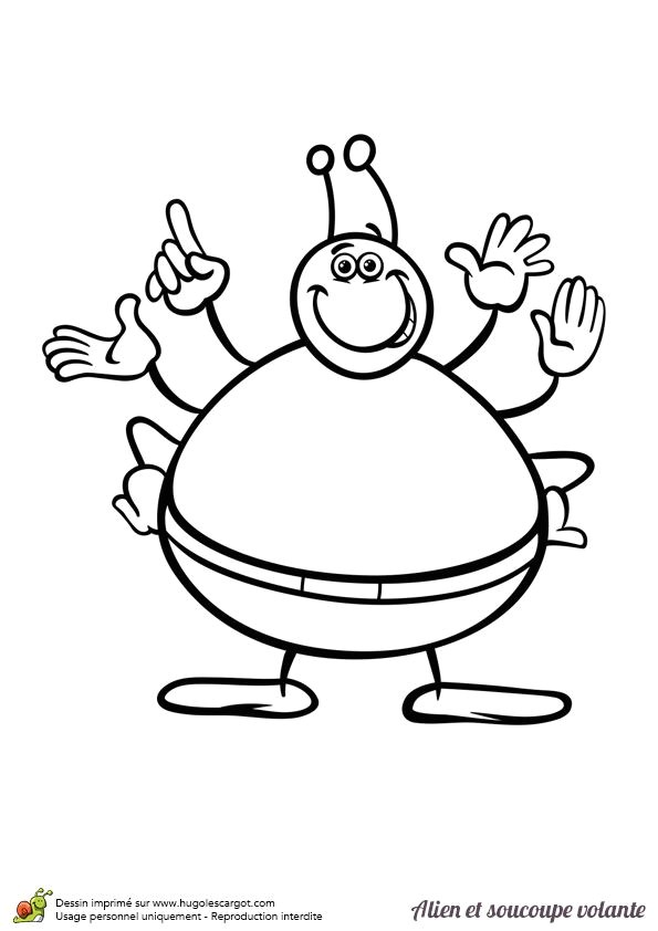 Coloriage Extraterrestre A Imprimer 53 Best Coloriages Cosmonautes Et Extraterrestres Images On
