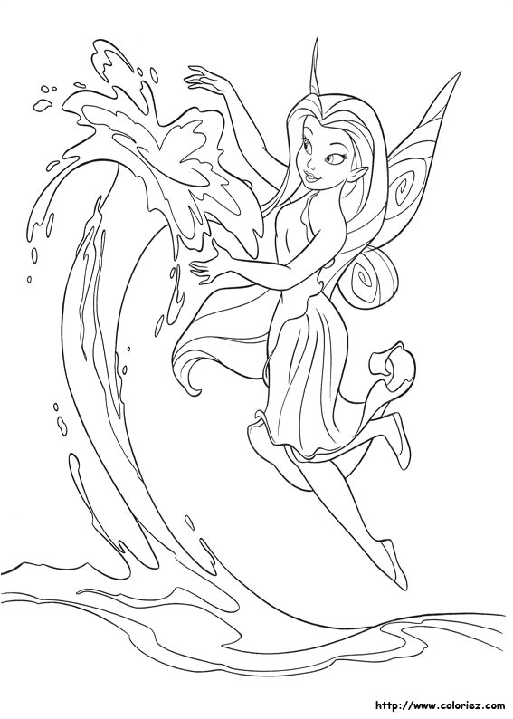 Coloriage Fee Clochette Et Ses Amis A Imprimer Coloriage Fee Clochette Ondine