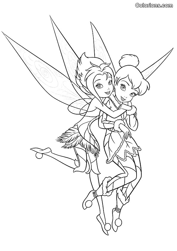 Coloriage Fee Clochette Et Ses Amis A Imprimer De Coloriage La Fee Clochette A Imprimer Gratuit Coloriage