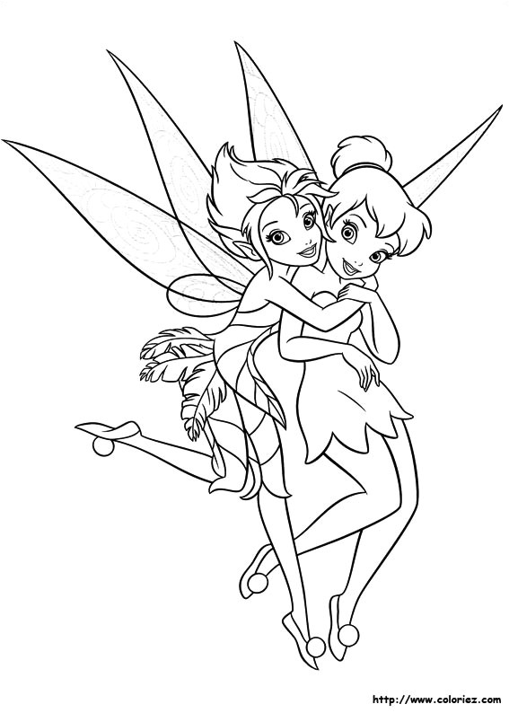 Coloriage Fee Clochette Et Ses Amis A Imprimer Fee Clochette Et Le Secret Des Fees Coloriage