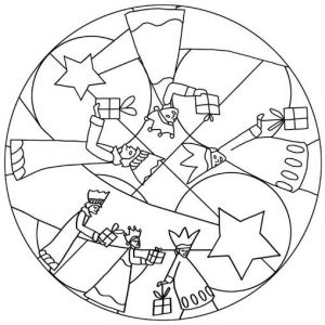 Coloriage Fete De Noel Mandala Drie Koningen V½tvarka Pinterest