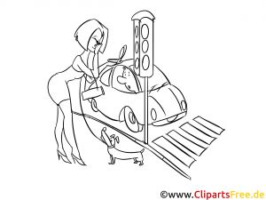 Coloriage Feu Tricolore Dessin De Voiture En Elégant Construction Feu Tricolore Dessin