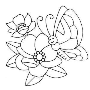 Coloriage Fleur Et Papillon A Imprimer Coloriage Papillon Fleur