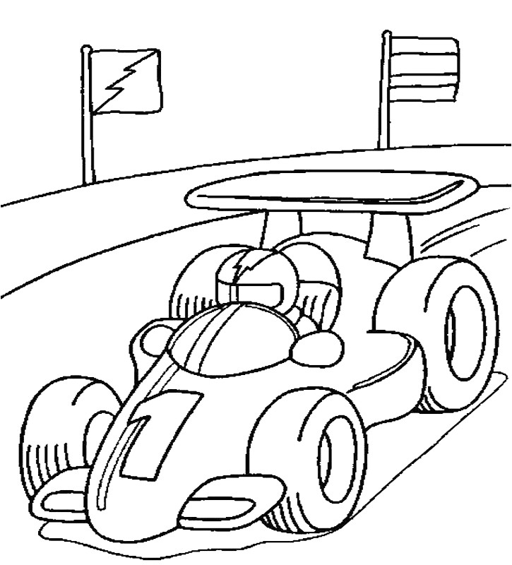 Coloriage formule 1 à Imprimer Coloriage De Voiture   Imprimer