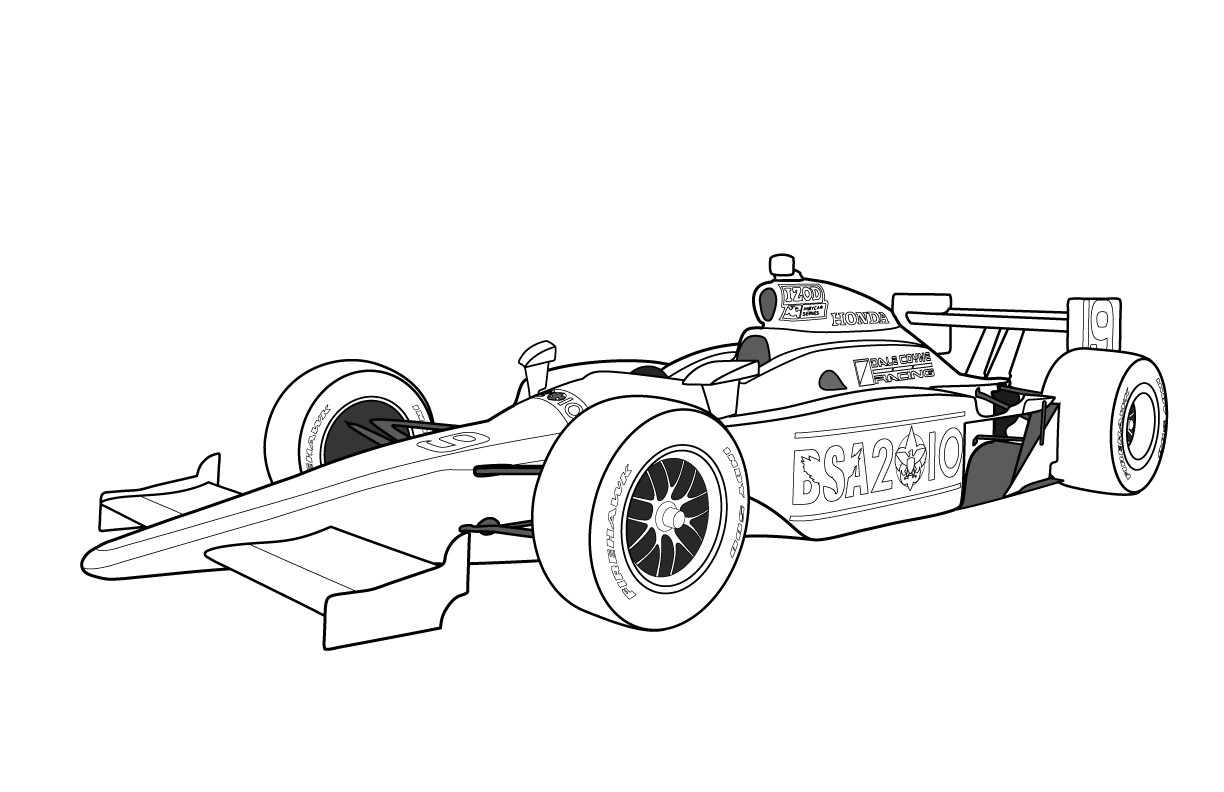 Coloriage formule 1 à Imprimer Dessins Et Coloriages Page De Coloriage Grand format   Imprimer