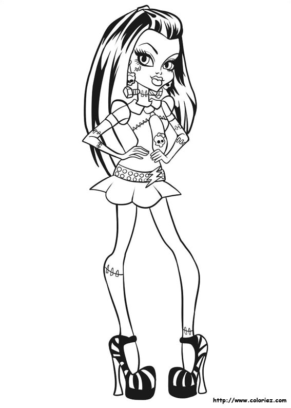 Coloriage Franky Le Robot Coloriage Frankie Stein