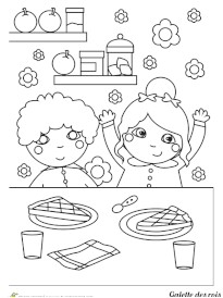 Coloriage Galette Des Rois Maternelle Coloriage Famille Sur Hugolescargot