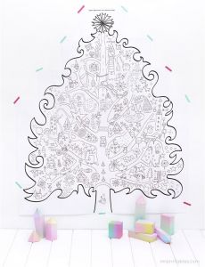 Coloriage Geant De Noel Free Printable 5 Coloriages Géants