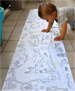 Coloriage Geant Monde Maxi Coloriage Géant assembler Th¨me Rues D Inde