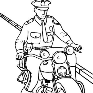 Coloriage Gendarme Coloriage Moto Police A Imprimer Gratuit Az Coloriage