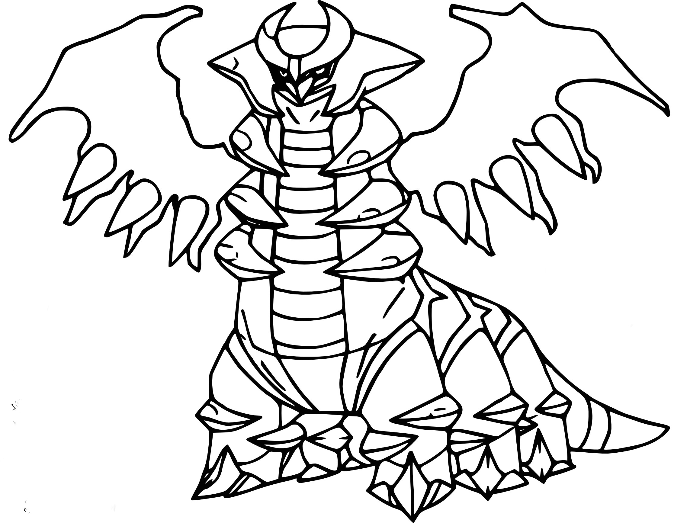 Coloriage Giratina Coloriage Pokemon Volant Elégant Architecture Coloriage Giratina