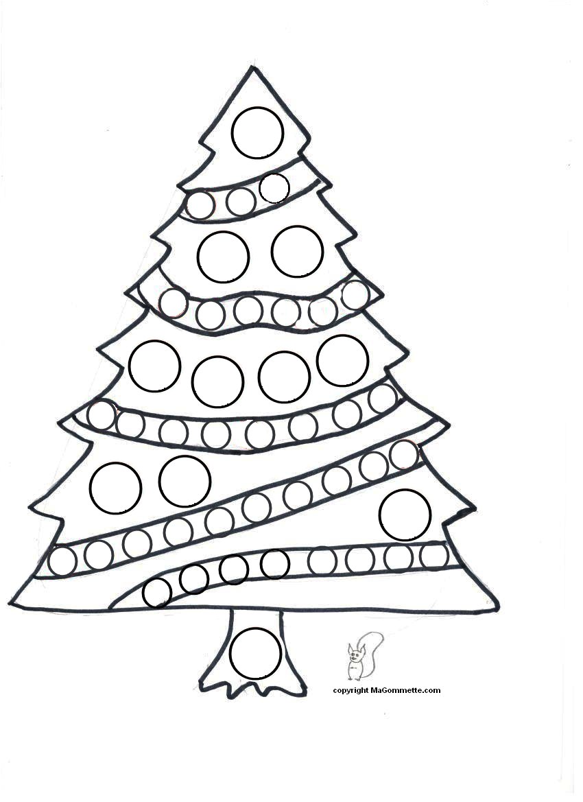Coloriage Gratuit à Imprimer Sapin De Noel Sapin De Noel Dessin Moderne