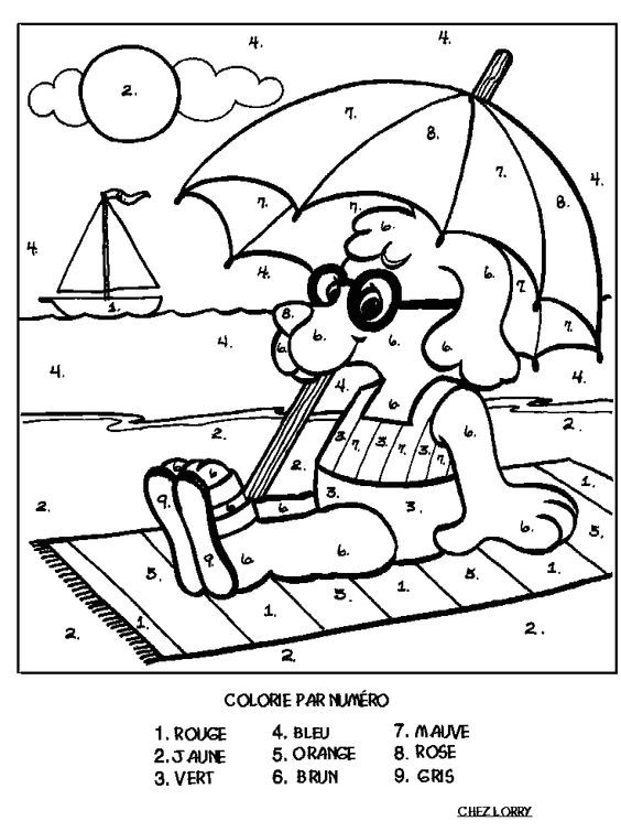 Coloriage Grs Coloriage Magique Charlotte Aux Fraises Chiffres