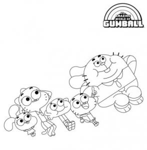 Coloriage Gumball Pin by Lmi Kids On the Amazing World Of Gumball Le Monde