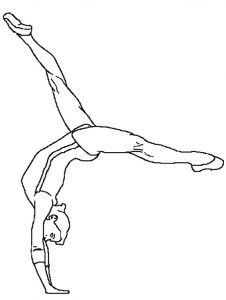 Coloriage Gymnastique Artistique Dessin Gymnastique Recherche Pour Gravure Reverso