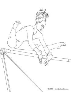 Coloriage Gymnastique Artistique Dessin Gymnastique Recherche Pour Gravure Reverso